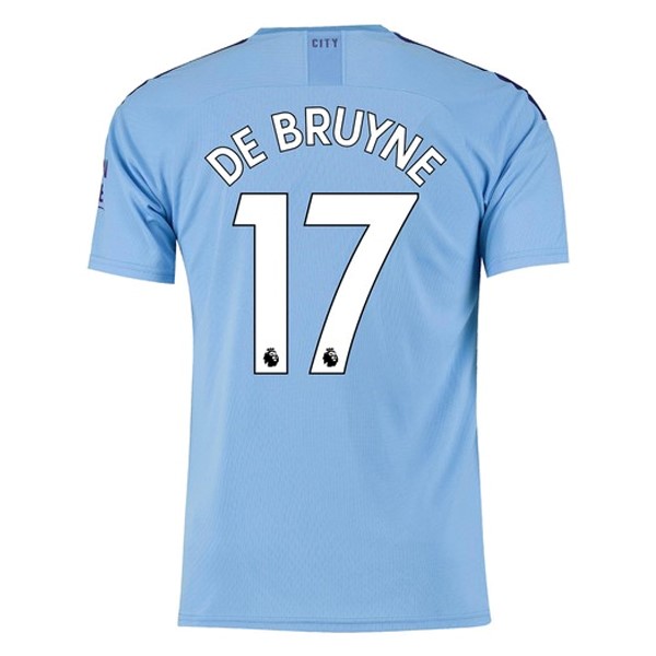 Trikot Manchester City NO.17 De Bruyne Heim 2019-20 Blau Fussballtrikots Günstig